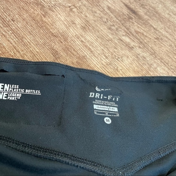 Black Nike Dri Fit Flared Wide Leg Leggings - Picture 2 of 4